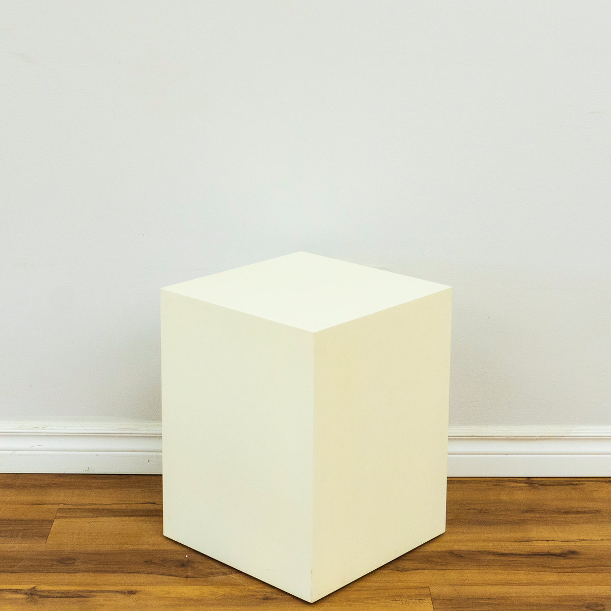 18" x 14" White Side Stool