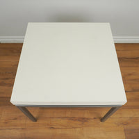 24-inch Square Top Side Table in Sutton White