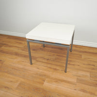 24-inch Square Top Side Table in Sutton White