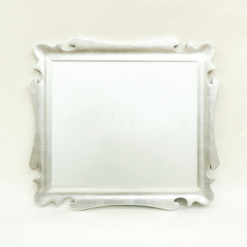 Decorative Accent Mirror - Silver Wave
