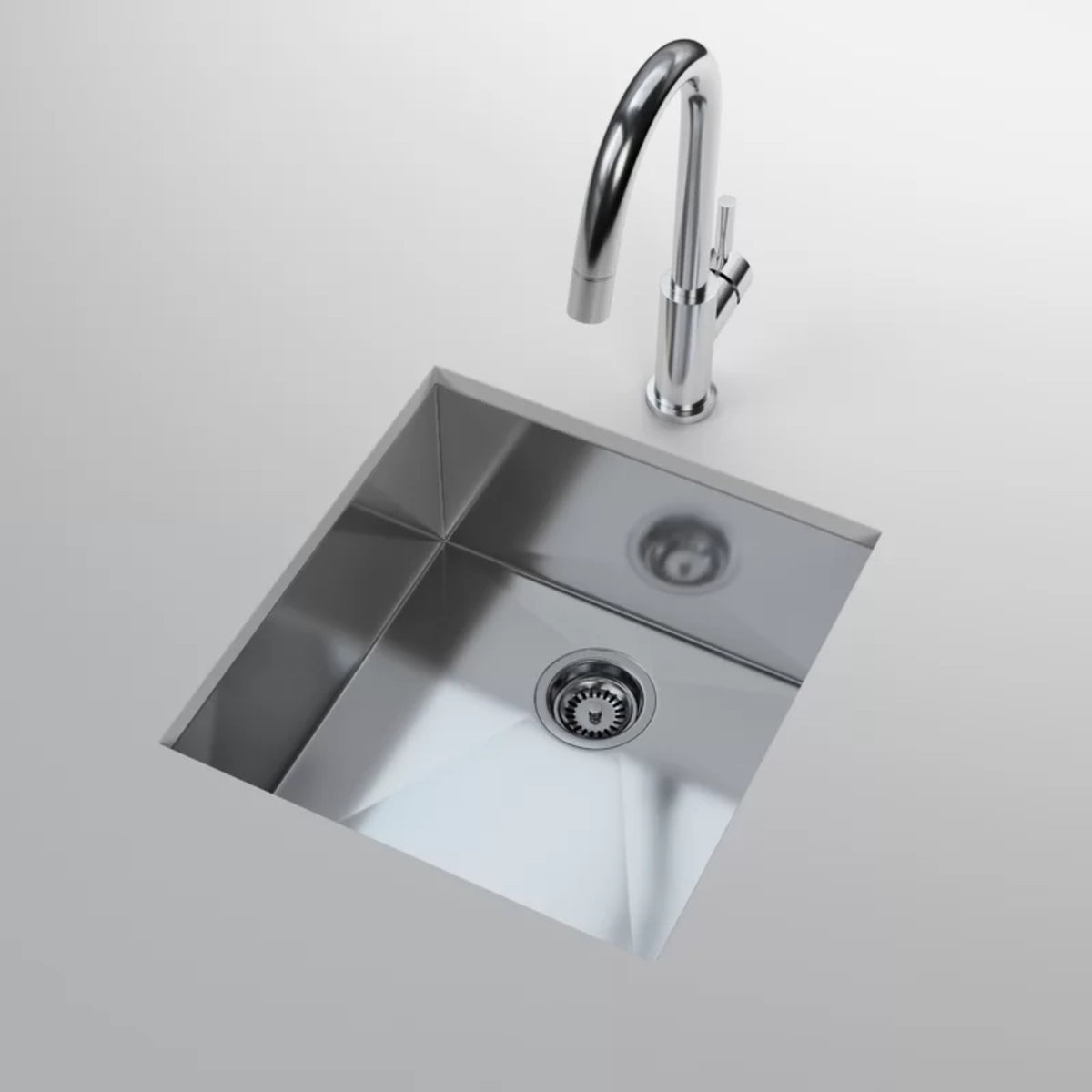 18-inch Undermount Stainless Steel Single Kitchen Sink $55