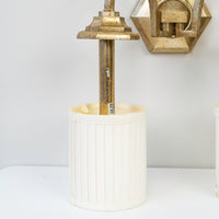 Gold Mid Century Modern Double Shade Wall Sconce