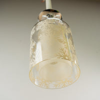 Snowfall Glass Pendant Light 4.625" W x 39" H x 4.625" D