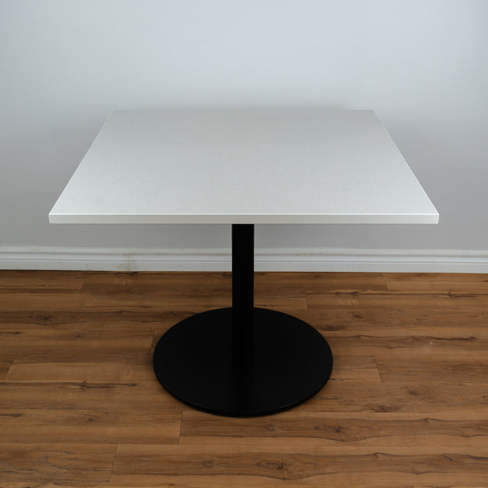 Square Cafe Table - Grey w/Black Stand 36" W x 29" H x 36" D