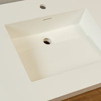 30-inch Porcelain Drop-in Sink in White