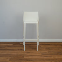 Stackable Stool with a Polypropylene Structure in White