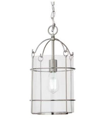 HAMPTON BAY Sutton 1-Light Brushed Nickel Pendant