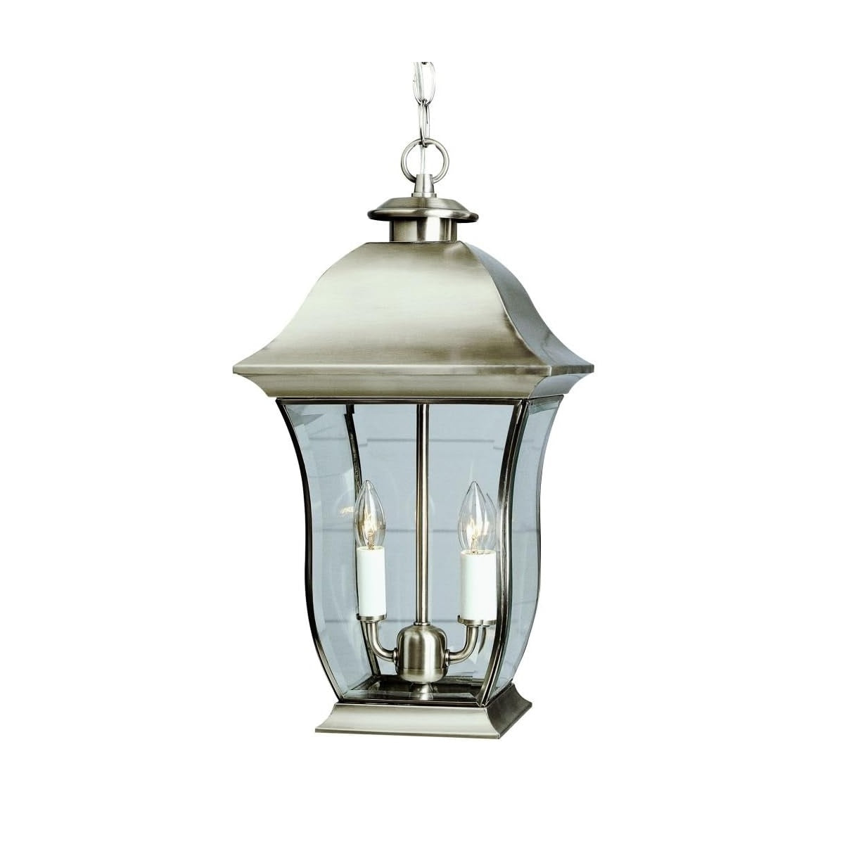 Downing 2-Light Outdoor Pedant Light in Brushed Nickel