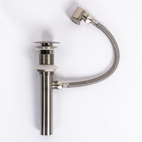 Chrome Pop-up Glass Drain & Overflow for Bathroom Sink – TY-5632C-1