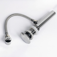 Chrome Pop-up Glass Drain & Overflow for Bathroom Sink – TY-5632C-1