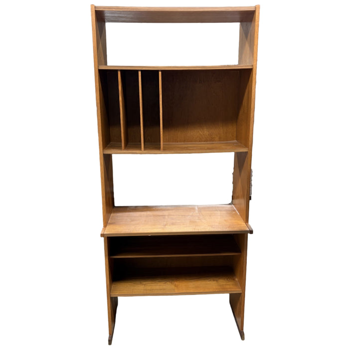 Teak Wood Book Shelf With Desk