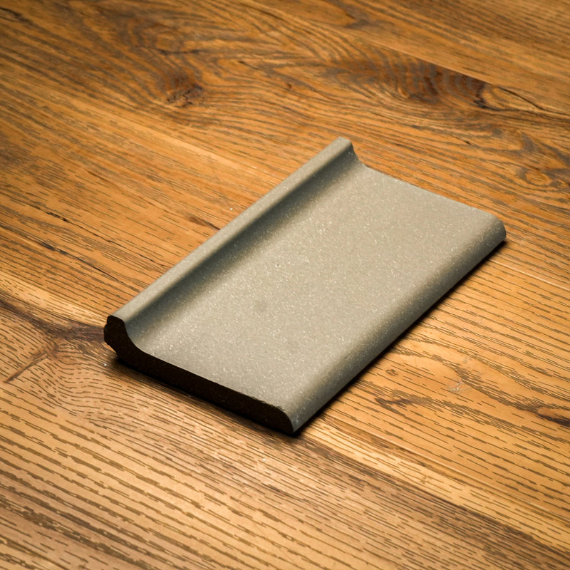 4" x 8" Quarry Puritan Gray Tile Trim – 2.7 sq. ft. (12 per box)