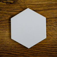 4x4.5-Inch Matte Light Grey Hex Porcelain Tile – 50 pcs box covers 6.25 sq ft