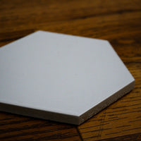 4x4.5-Inch Matte Light Grey Hex Porcelain Tile – 50 pcs box covers 6.25 sq ft