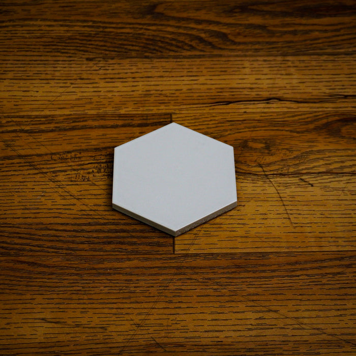 4x4.5-Inch Matte Light Grey Hex Porcelain Tile – 50 pcs box covers 6.25 sq ft