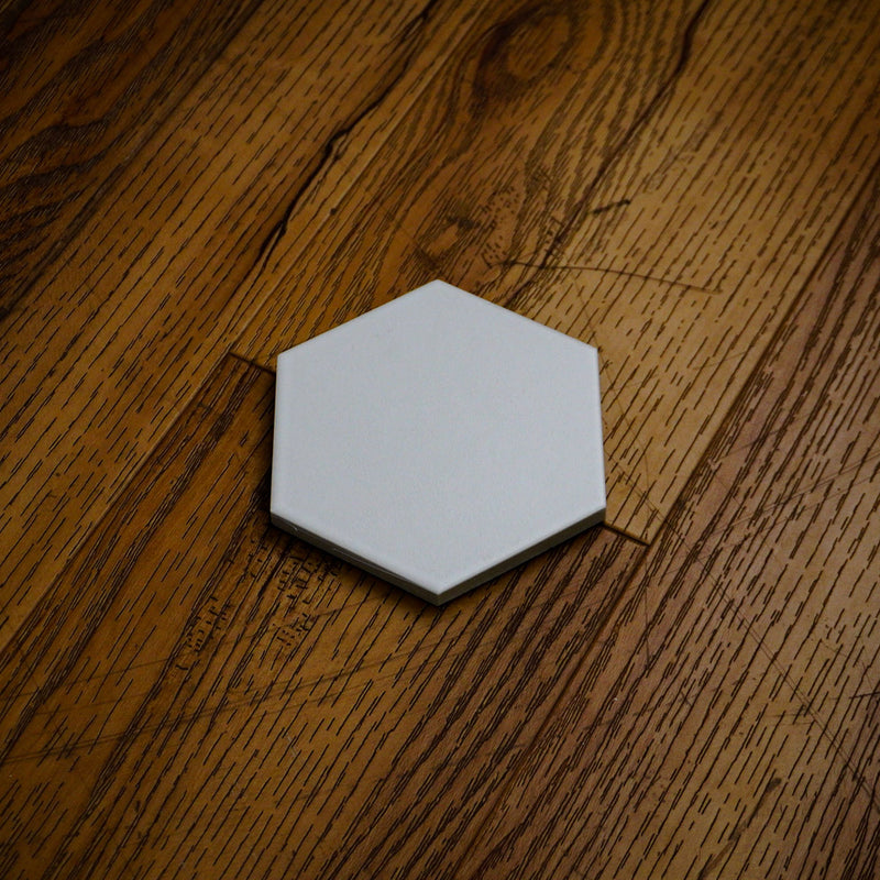 4x4.5-Inch Matte Light Grey Hex Porcelain Tile – 50 pcs box covers 6.25 sq ft