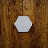 4x4.5-Inch Matte Light Grey Hex Porcelain Tile – 50 pcs box covers 6.25 sq ft
