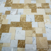11x11-Inch Glossy Stone Mosaic Tile – 11 pcs box covering 9.24 sq ft