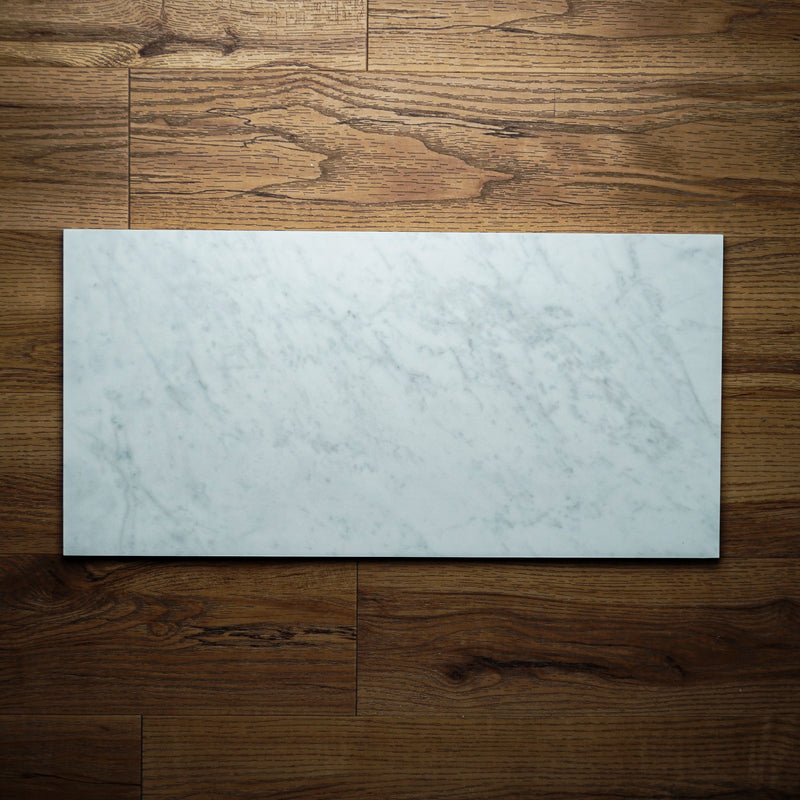 12" x 24" Eterna Carrara White Matte Tile – 15.50 sq. ft. (8 per box)