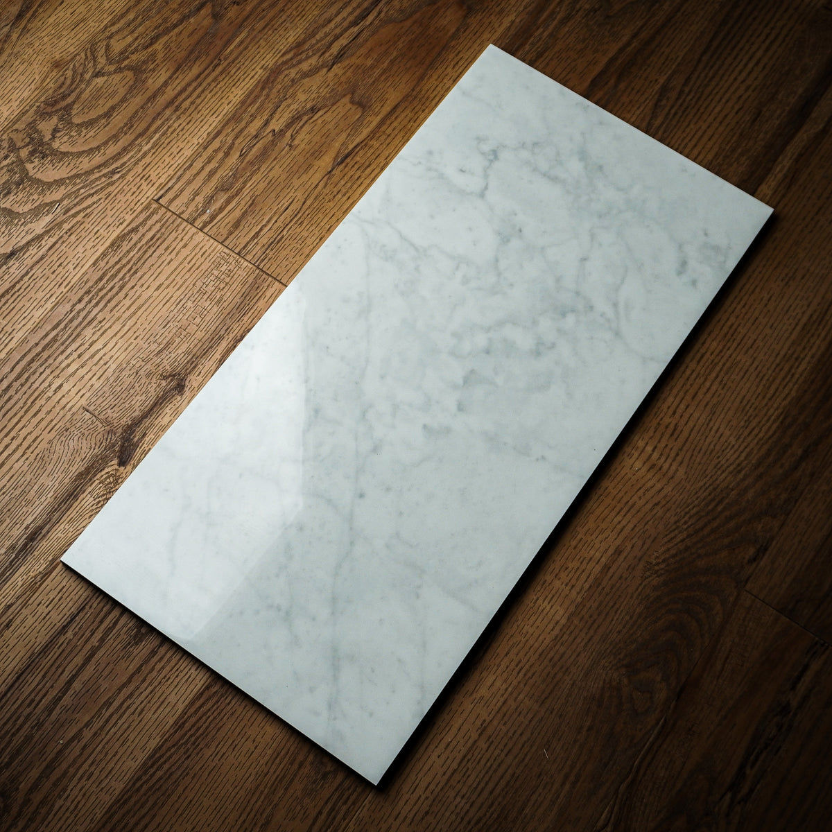 12" x 24" Eterna Carrara White Polished Tile – 15.50 sq. ft. (8 per box)