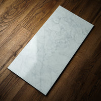 12" x 24" Eterna Carrara White Polished Tile – 15.50 sq. ft. (8 per box)