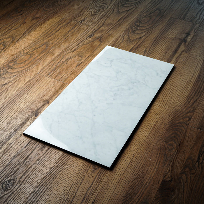 12" x 24" Eterna Carrara White Polished Tile – 15.50 sq. ft. (8 per box)