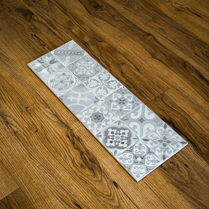 8" x 24" Tau Grisha Silver Tiles  –  11.63 sq. ft. (9 per box)