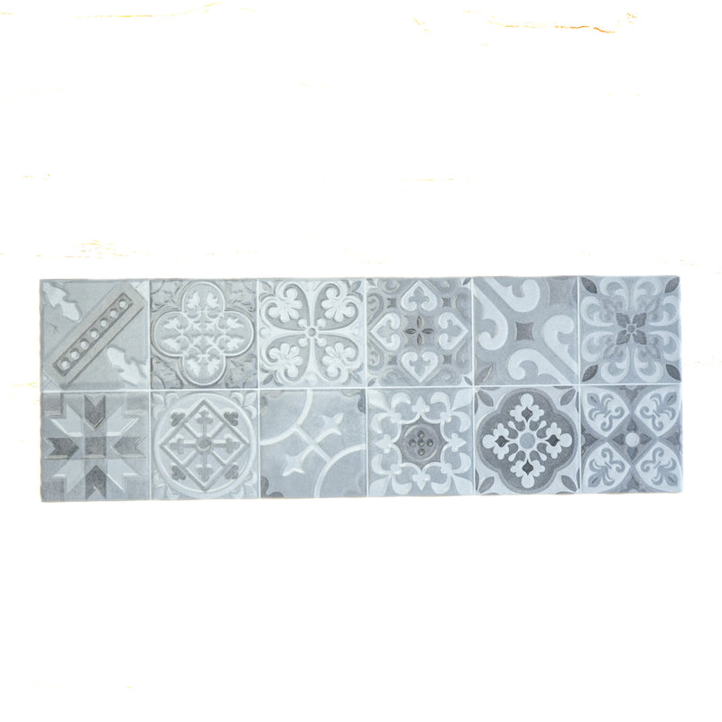 8" x 24" Tau Grisha Silver Tiles  –  11.63 sq. ft. (9 per box)