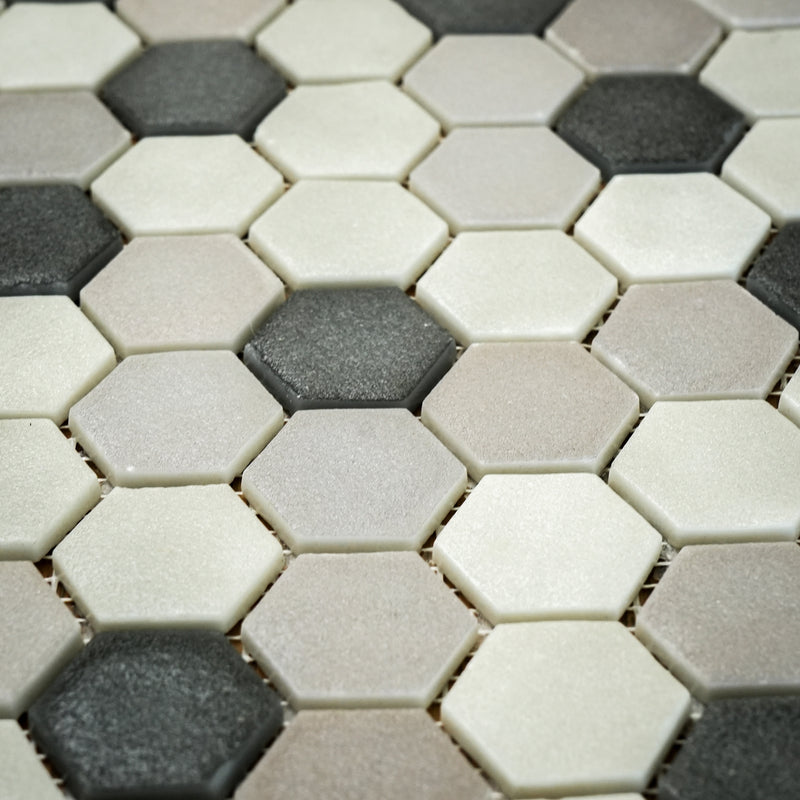 12" x 12" Onix Stoneblend Smoke Malla Mosaic Tiles – 5.63 sq. ft. (6 per box)