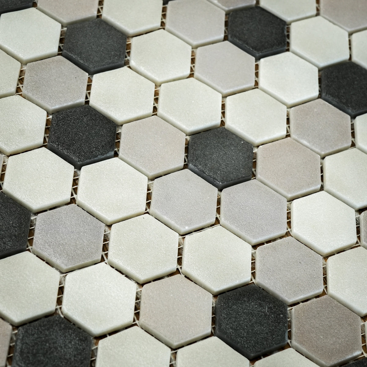 12" x 12" Onix Stoneblend Smoke Malla Mosaic Tiles – 5.63 sq. ft. (6 per box)