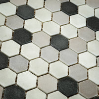 12" x 12" Onix Stoneblend Smoke Malla Mosaic Tiles – 5.63 sq. ft. (6 per box)