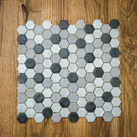 12" x 12" Onix Stoneblend Smoke Malla Mosaic Tiles – 5.63 sq. ft. (6 per box)