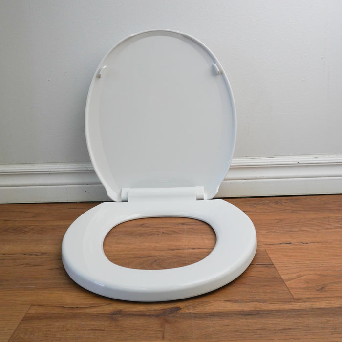 Cadet 3 Slow-Close Elongated Closed Front Toilet Seat in White