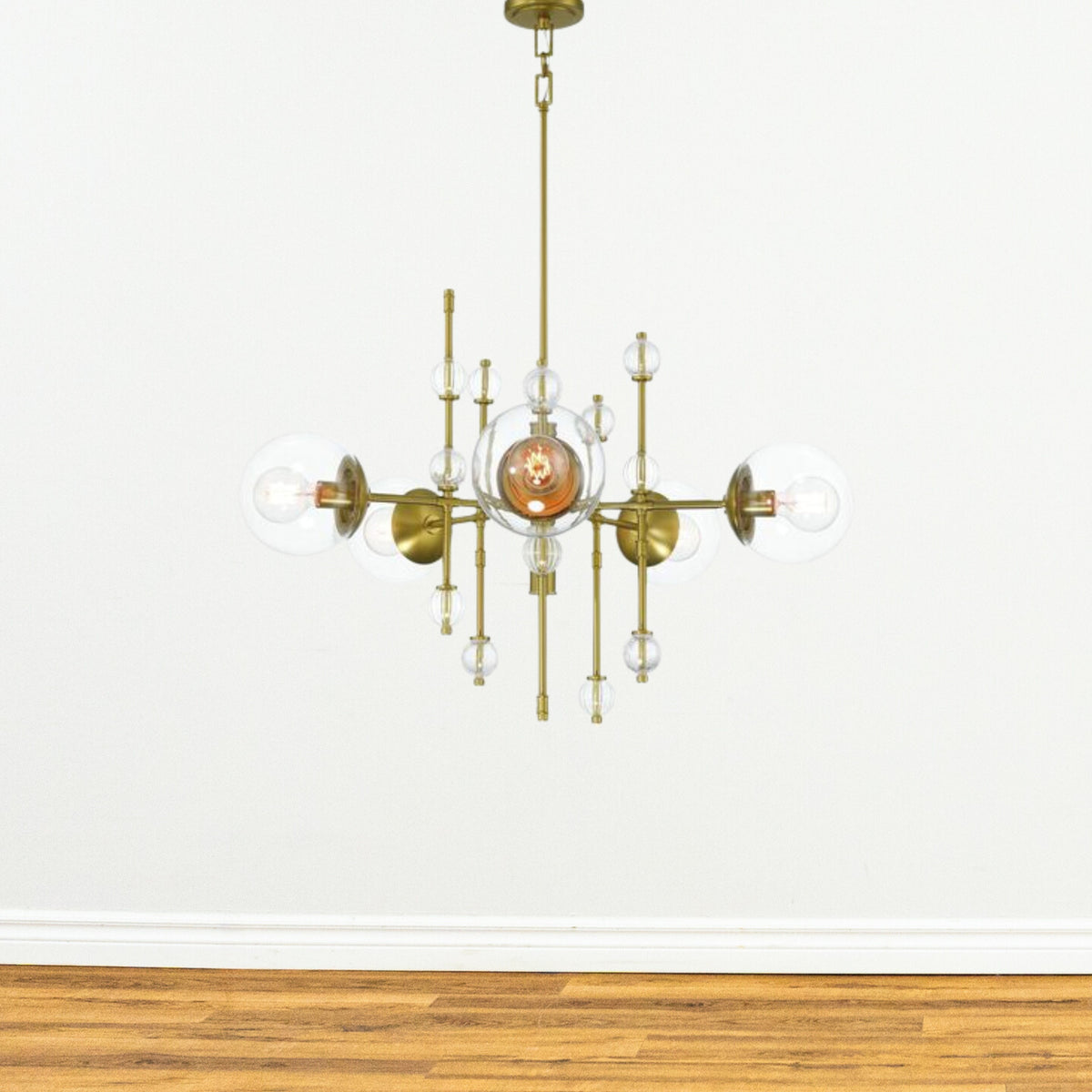 Traiton 5-light Chandelier in Gold