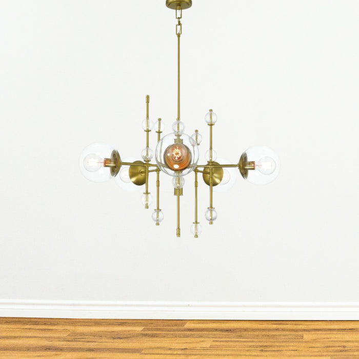 Traiton 5-light Chandelier in Gold