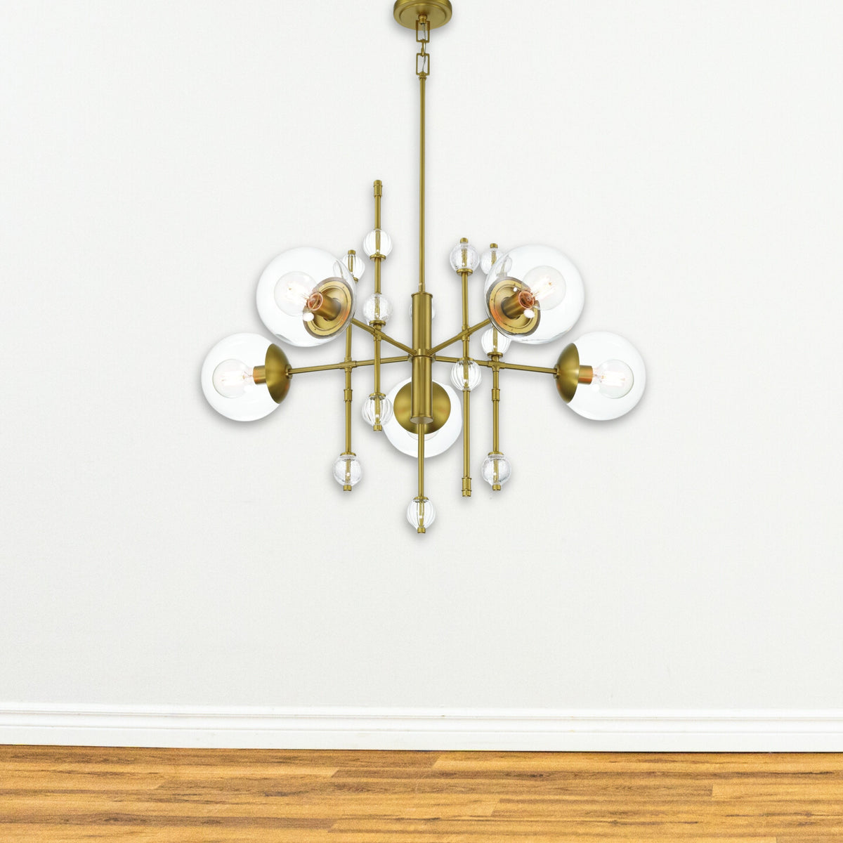 Traiton 5-light Chandelier in Gold