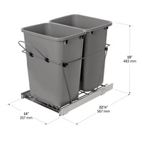 Richelieu Kitchen Garbage and Recycling Bin 30L