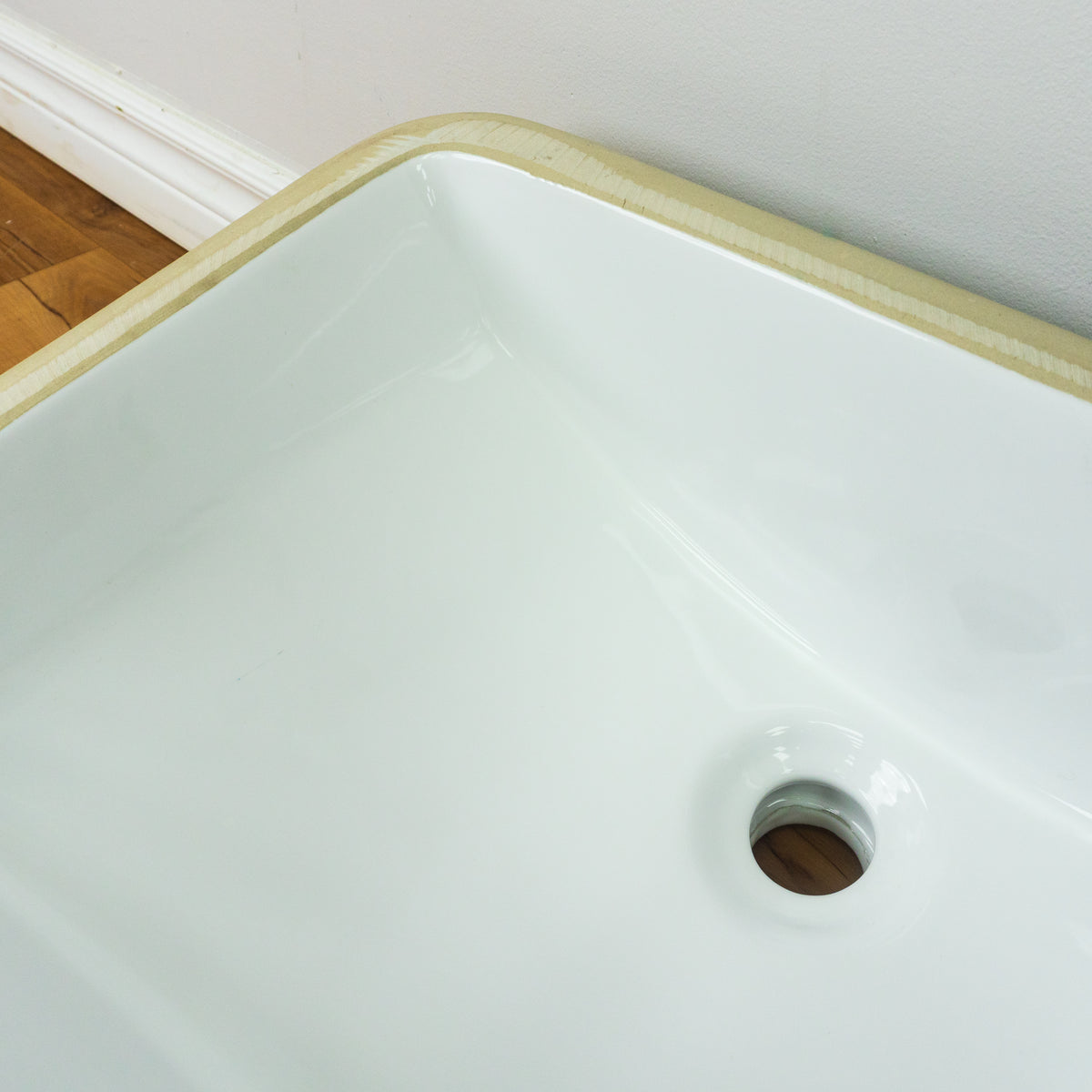 21" Porcelain Undermount Rectangle Sink