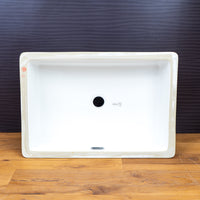 North American 21.5"  Rectangular Ceramic Undermount Sink