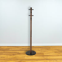 Pillar Coat Rack - Black/Walnut