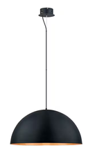 Matte Black and Gold Pendant LED Light