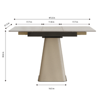 Montary Retractable Folding Table Expandable