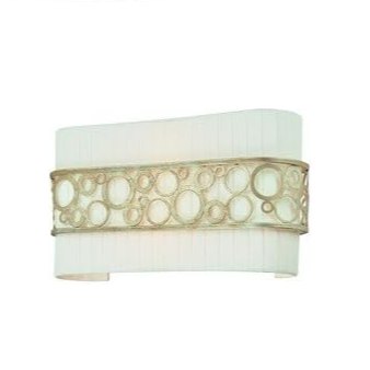 Aqua 2-Light Pocket Wall Sconce in Silver Gold