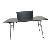 Black Table With Metal Legs