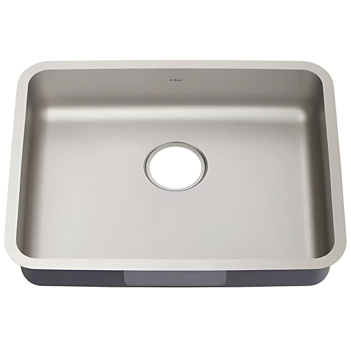 DEX 25-Inch Undermount Kitchen Sink Single Bowl in Stainless Steel