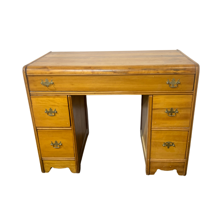 Antique Desk With 5 Drawers