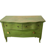 Green Rustic 3 Drawer Dresser