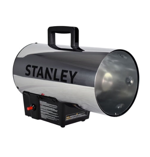 STANLEY 60,000 BTU LP Forced Air Heater, Silver