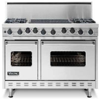 48 Inch Viking Range with Pro-Style Dual-Fuel Range with 6 VSH Pro Sealed Burners