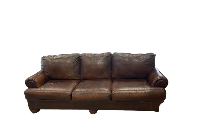 Three seat leather couch